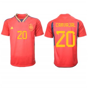 Spanien Daniel Carvajal #20 Replika Hjemmebanetrøje VM 2022 Kortærmet